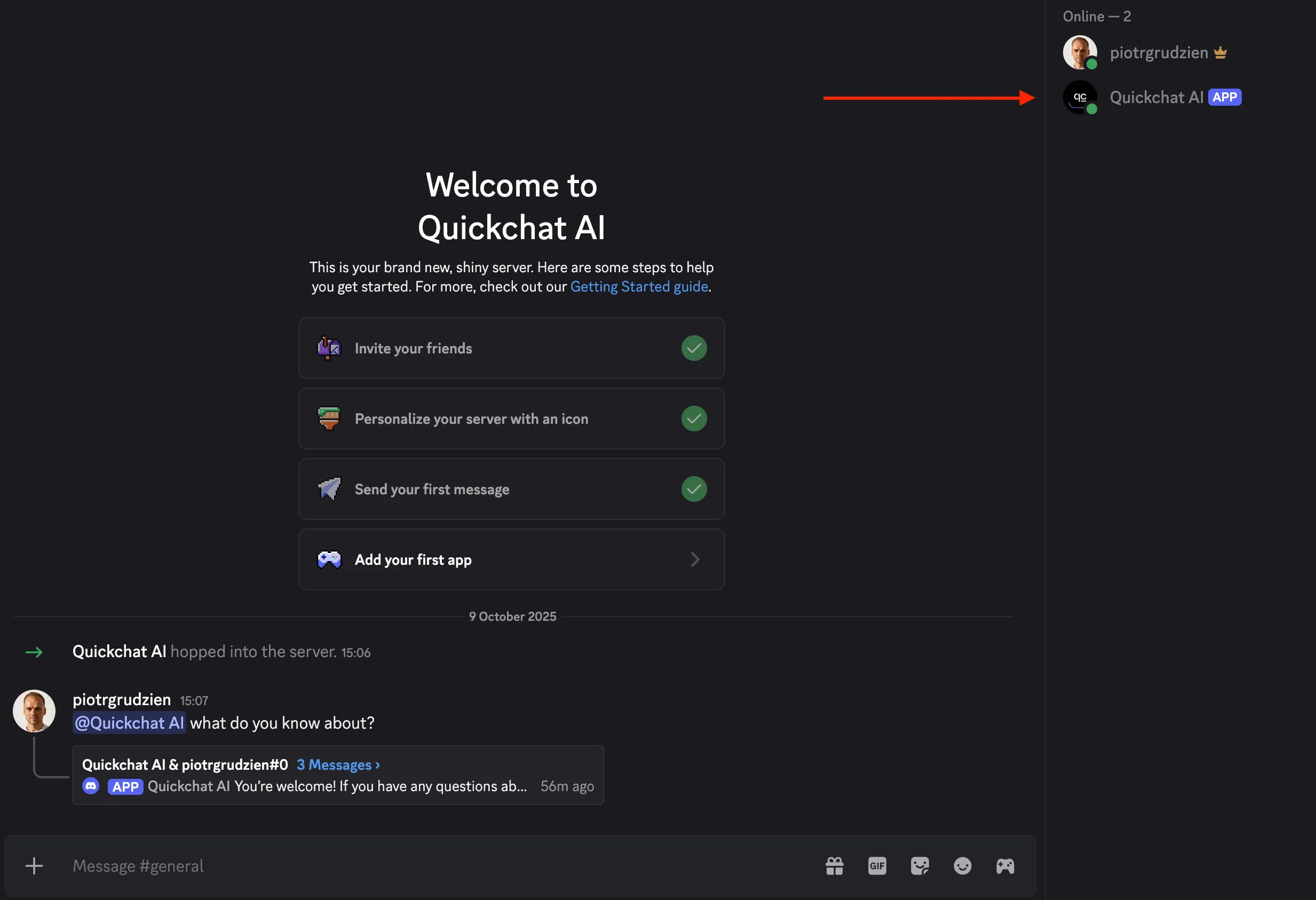 Bot active