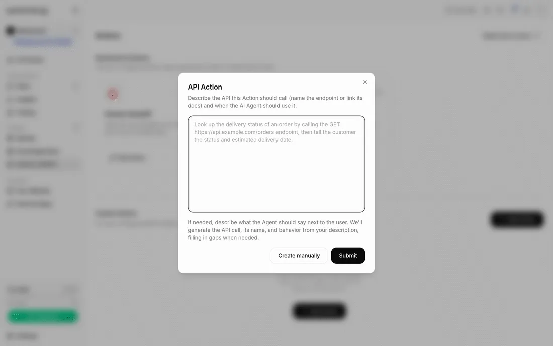 Animation of typing the sentence, submitting, and the result dialog appearing