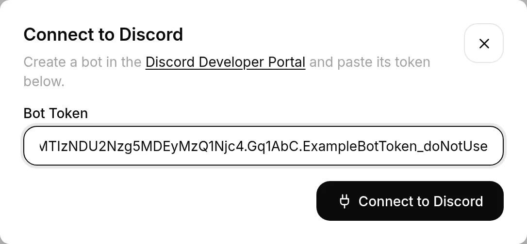 Paste token