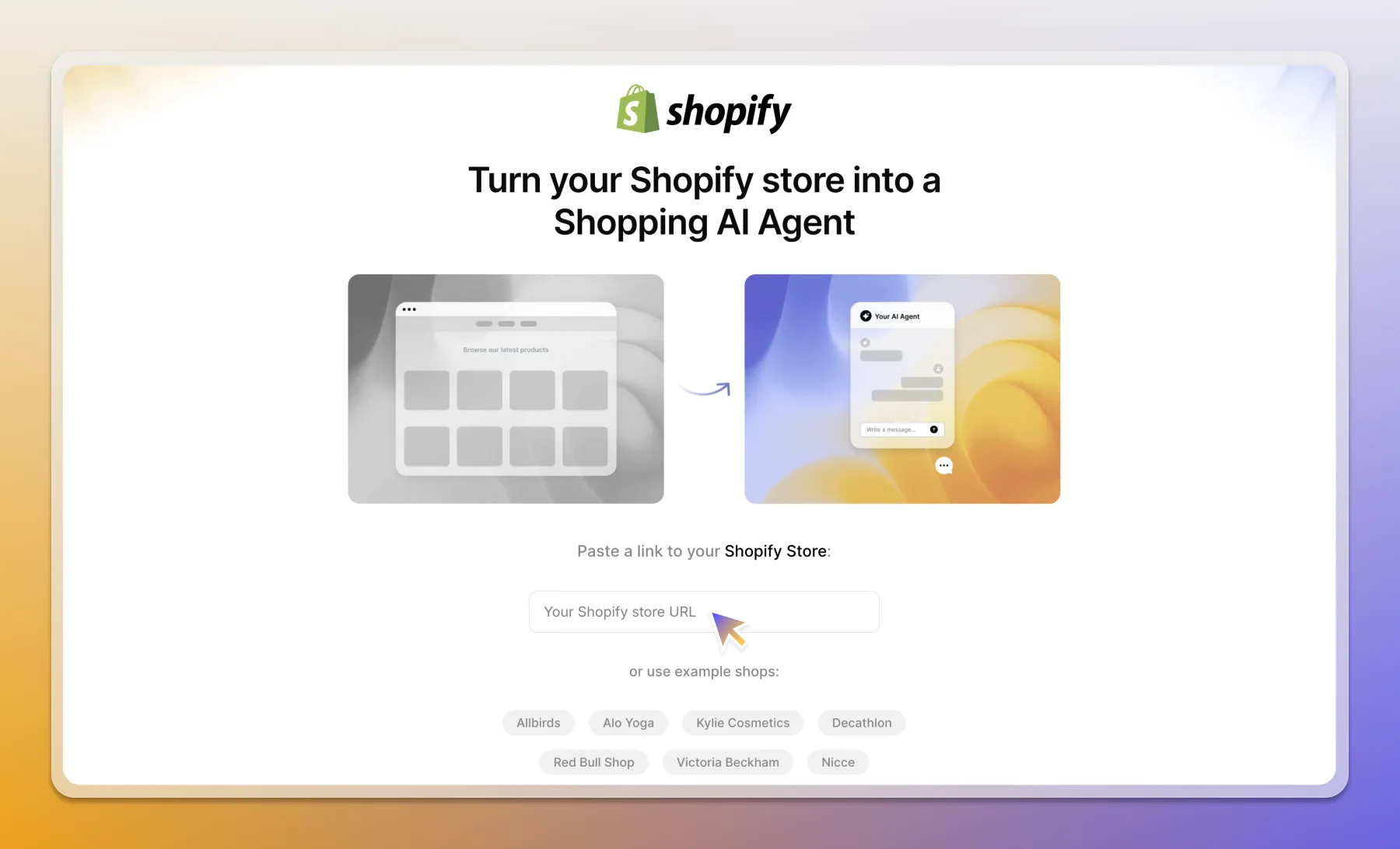 Turn your Shopify Store into an AI Agent