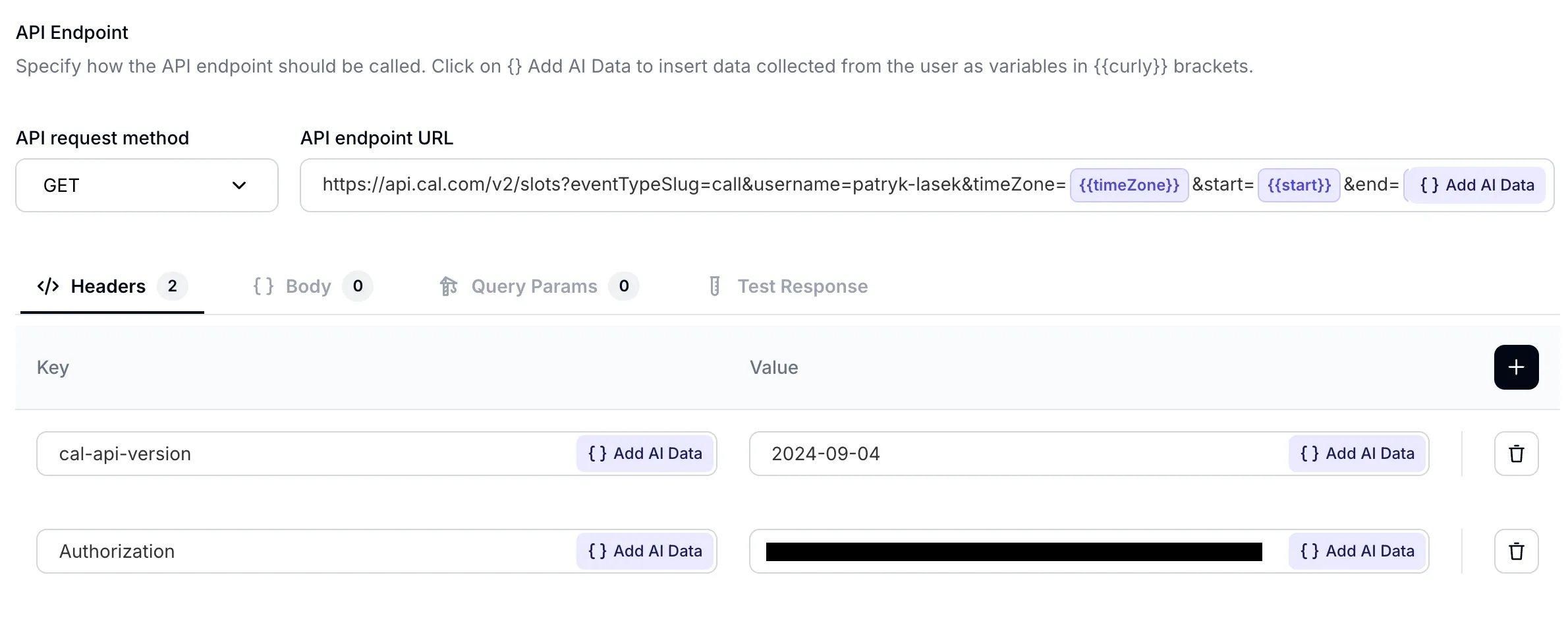 API Call