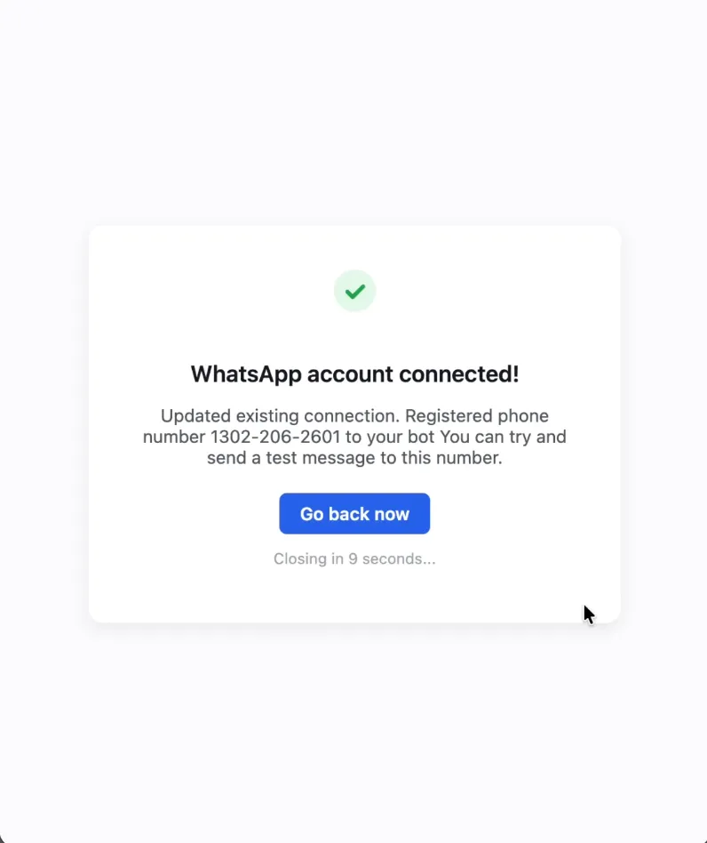 Connected confirmation