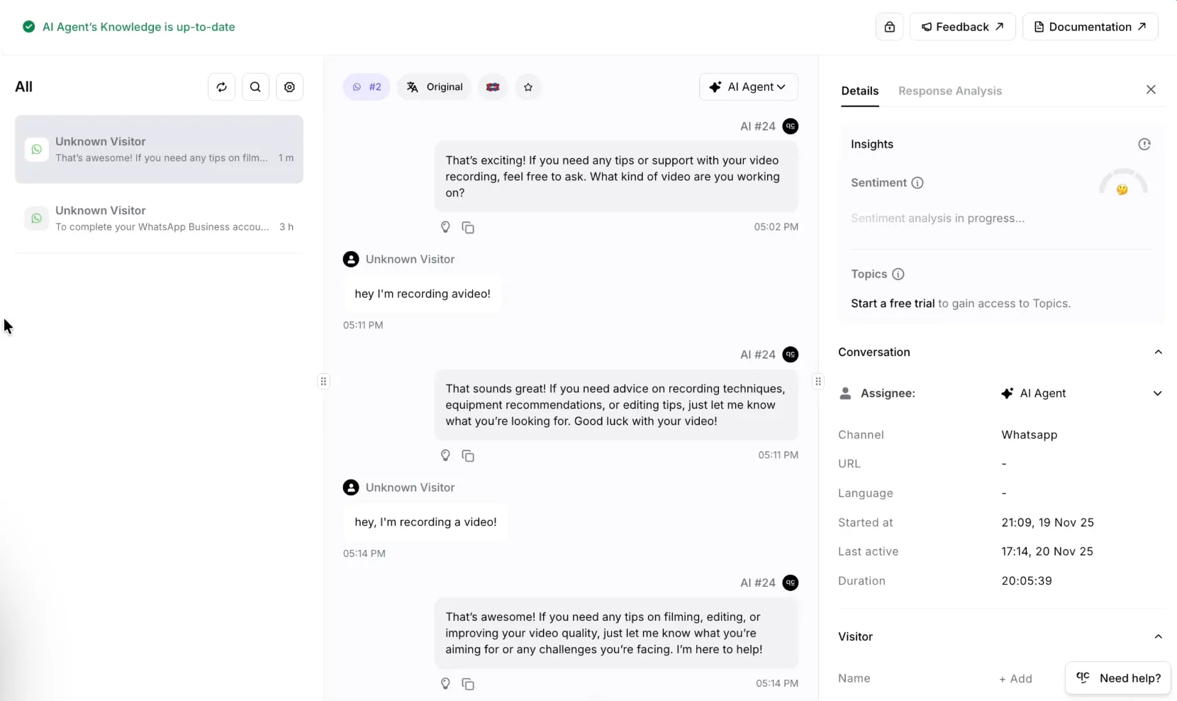 Quickchat AI Inbox