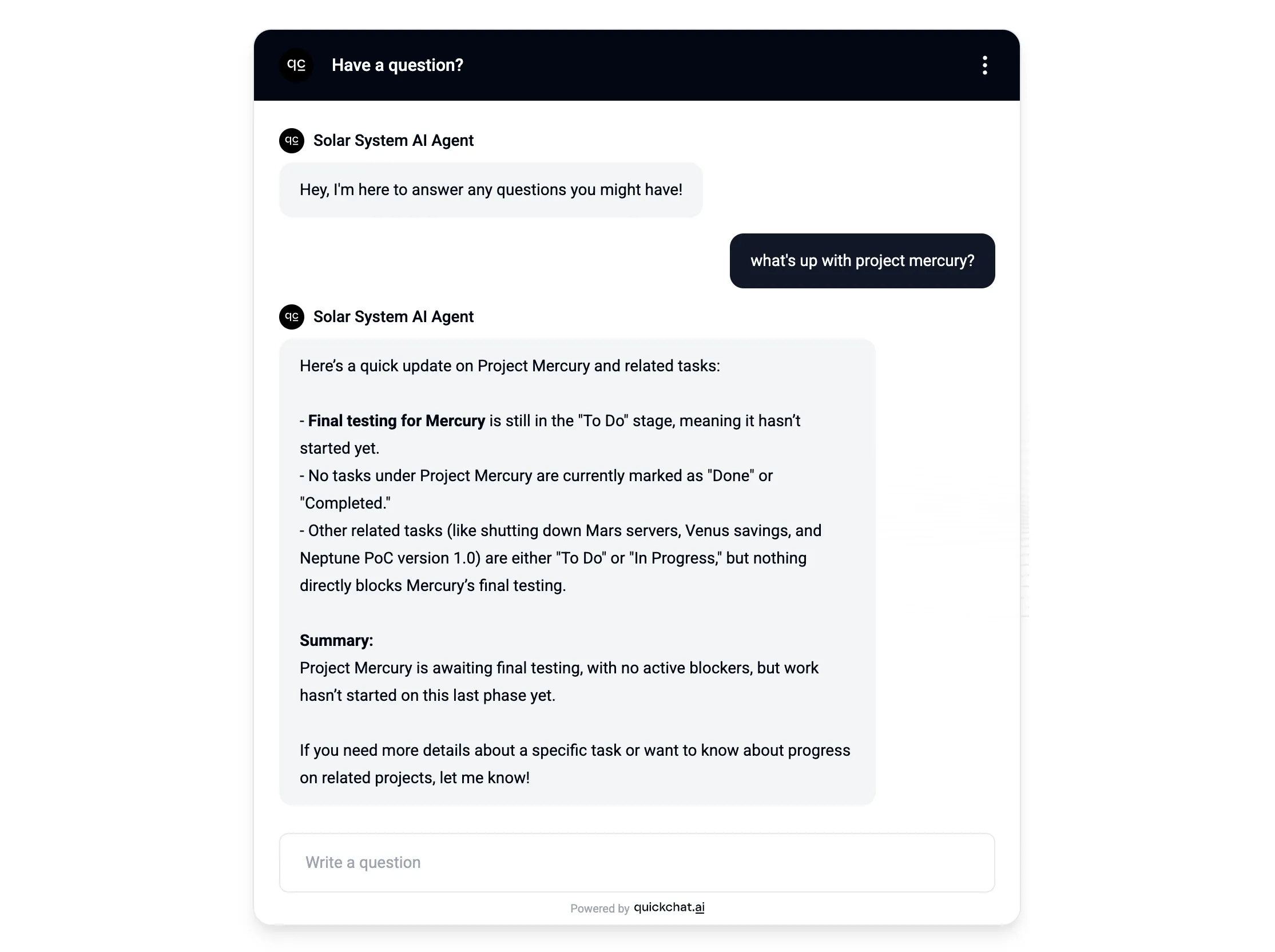 Test conversation