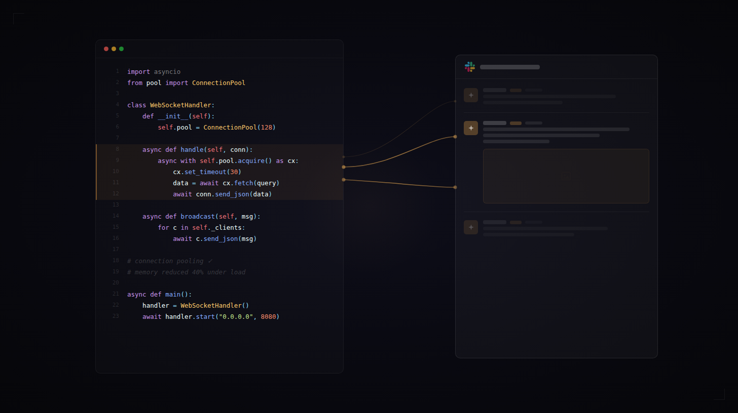 Thumbnail for I Built a Claude Code Skill That Watches Our Coding Sessions and Shares Noteworthy Moments to Slack