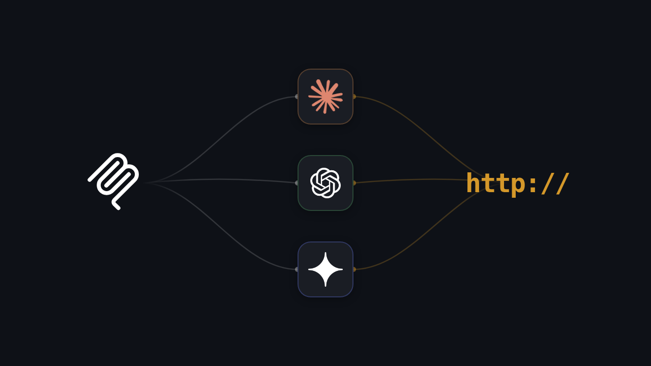 Architecture comparison diagram showing MCP and HTTP integration patterns